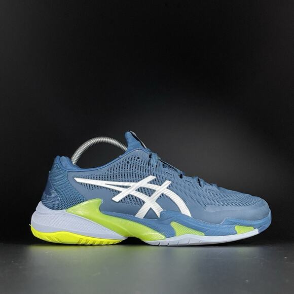 Mens 6.5 Women’s 8 Asics Court FF 3 AC Mako Novak Blue Tennis Sneakers Athletic - Picture 6 of 9